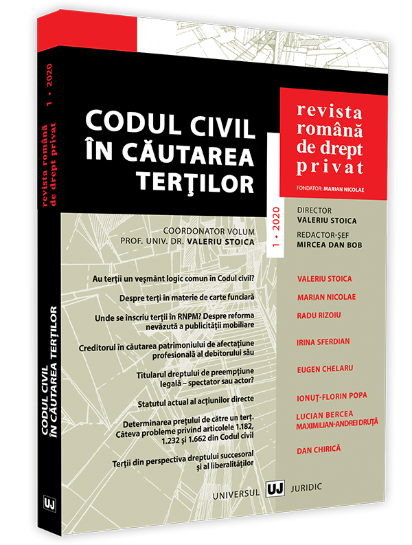 					Vizualizare Nr. 1 (2020): Civil Code: in search for third parties
				